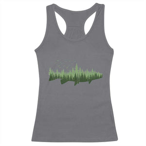 Trout Fly Fishing Outdoor Forest Nature Wildlife Fisherman Racerback Tank Top - Print Your Wear