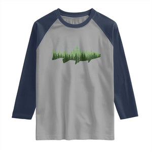 Trout Fly Fishing Outdoor Forest Nature Wildlife Fisherman Raglan Shirt TS11 Sport Gray Navy Print Your Wear
