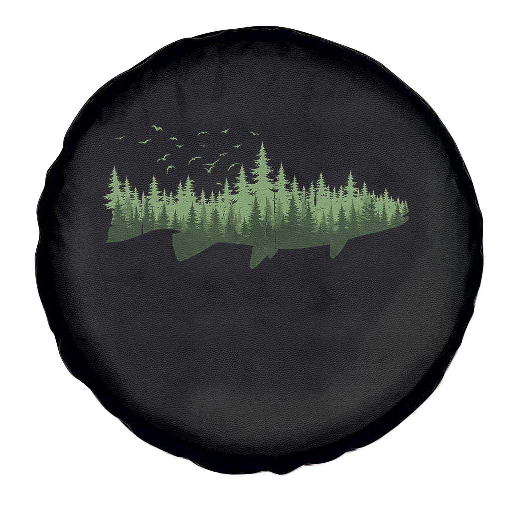 Trout Fly Fishing Spare Tire Cover - Outdoor Forest Nature Wildlife Fisherman Gift TS11 Print Your Wear