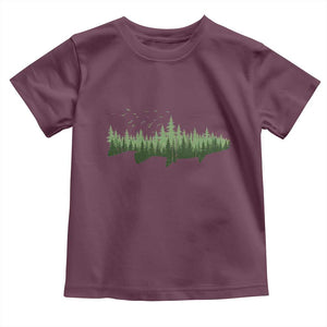 Trout Fly Fishing Outdoor Forest Nature Wildlife Fisherman Toddler T Shirt TS11 Maroon Print Your Wear