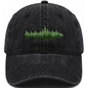 Trout Fly Fishing Outdoor Forest Nature Wildlife Fisherman Washed Cotton Baseball Cap TS11 Print Your Wear