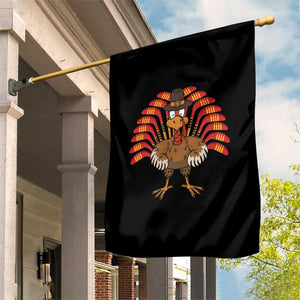 Thanksgiving Ice Hockey Garden Flag Turkey Pilgrim Hat Fall Season TS11 Print Your Wear