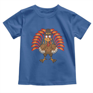 Thanksgiving Ice Hockey Baby Shirt Turkey Pilgrim Hat Fall Season TS11 Royal Blue Print Your Wear