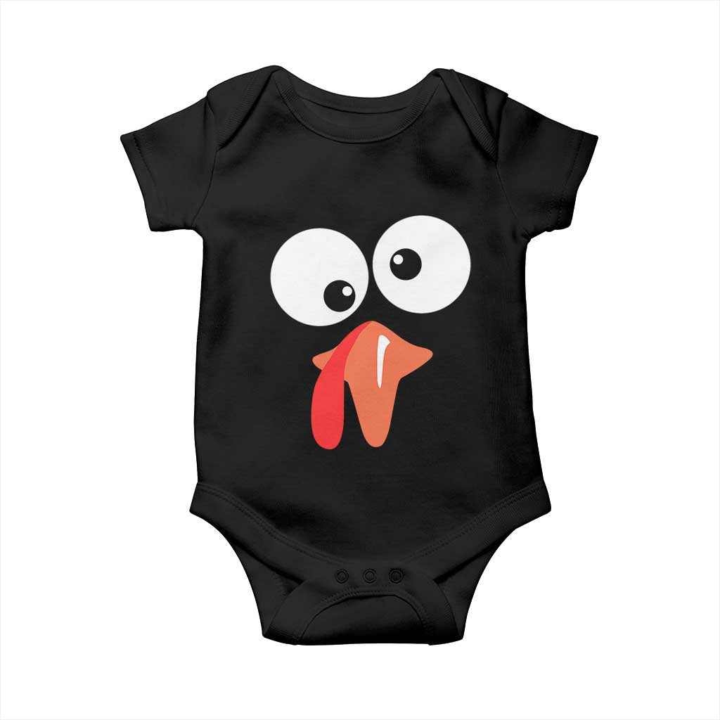Funny Thanksgiving Baby Onesie Silly Turkey Autumn Season TS11 Black Print Your Wear