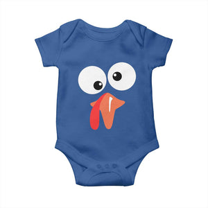 Funny Thanksgiving Baby Onesie Silly Turkey Autumn Season TS11 Royal Blue Print Your Wear