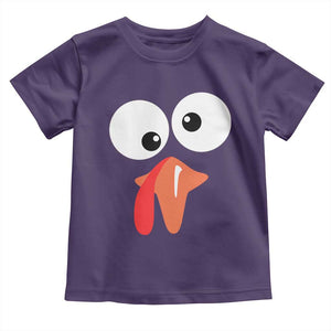 Funny Thanksgiving Baby Shirt Silly Turkey Autumn Season TS11 Purple Print Your Wear