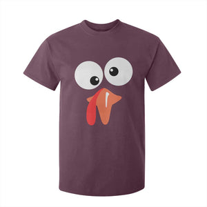 Funny Thanksgiving T Shirt For Kid Silly Turkey Autumn Season TS11 Maroon Print Your Wear