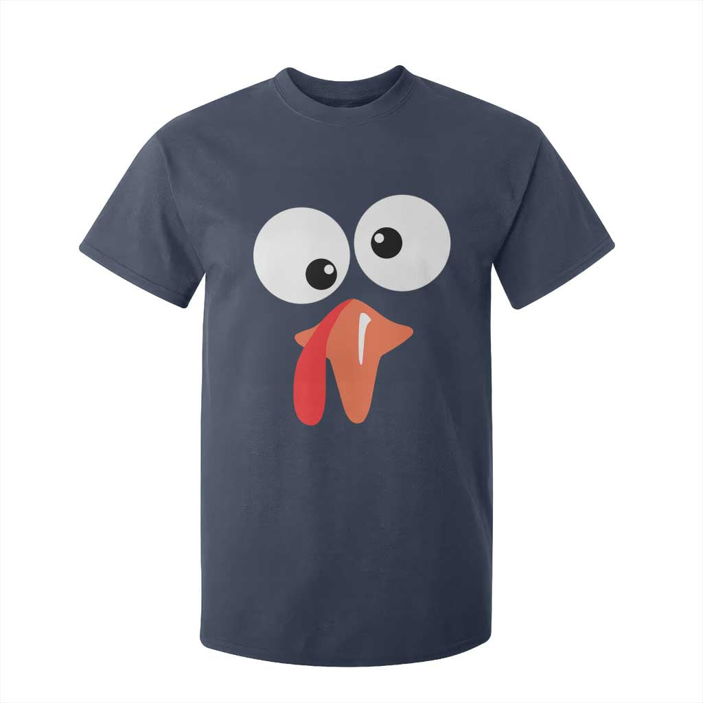 Funny Thanksgiving T Shirt For Kid Silly Turkey Autumn Season TS11 Navy Print Your Wear