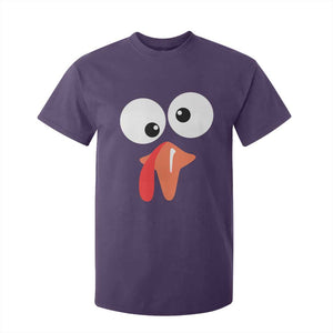 Funny Thanksgiving T Shirt For Kid Silly Turkey Autumn Season TS11 Purple Print Your Wear