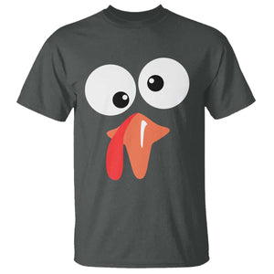 Funny Thanksgiving T Shirt Silly Turkey Autumn Season TS11 Dark Heather Print Your Wear