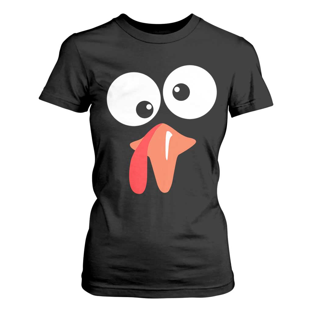 Funny Thanksgiving T Shirt For Women Silly Turkey Autumn Season TS11 Black Print Your Wear