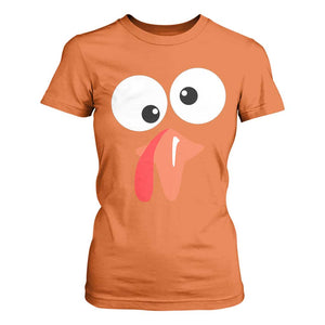 Funny Thanksgiving T Shirt For Women Silly Turkey Autumn Season TS11 Orange Print Your Wear