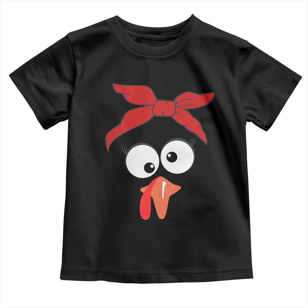 Funny Thanksgiving Baby Shirt Silly Turkey Autumn Season Hens Ribbon TS11 Black Print Your Wear