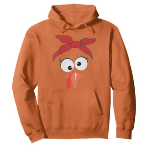 Funny Thanksgiving Hoodie Silly Turkey Autumn Season Hens Ribbon TS11 Orange Print Your Wear