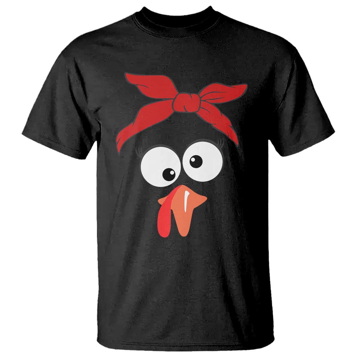 Funny Thanksgiving T Shirt Silly Turkey Autumn Season Hens Ribbon TS11 Black Print Your Wear