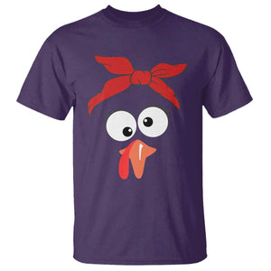 Funny Thanksgiving T Shirt Silly Turkey Autumn Season Hens Ribbon TS11 Purple Print Your Wear