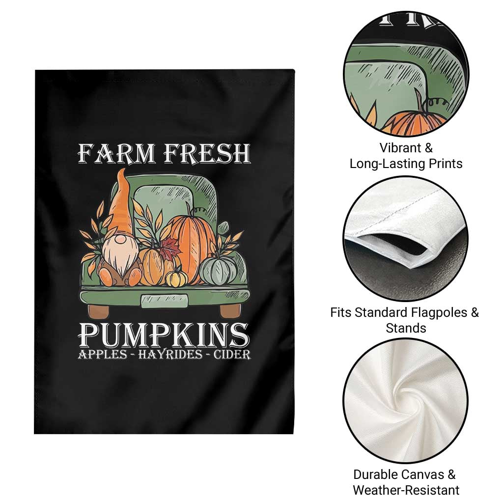Thanksgiving Garden Flag Farm Fresh Pumpkins Apples Hayrides Cider Autumn Season TS11 Print Your Wear