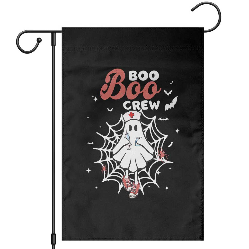 Halloween Nurse Garden Flag Boo Boo Crew Cute Ghost Nursing TS11 Black Print Your Wear