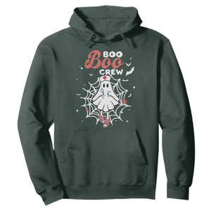 Halloween Nurse Hoodie Boo Boo Crew Cute Ghost Nursing TS11 Dark Forest Green Print Your Wear