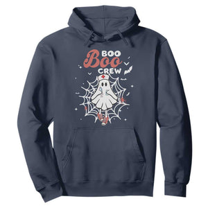 Halloween Nurse Hoodie Boo Boo Crew Cute Ghost Nursing TS11 Navy Print Your Wear