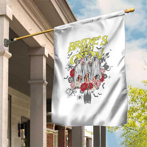 Halloween Bachelorette Party Garden Flag Bride's Boo Crew Ghost Vintage Flower TS11 Print Your Wear
