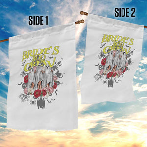 Halloween Bachelorette Party Garden Flag Bride's Boo Crew Ghost Vintage Flower TS11 Print Your Wear
