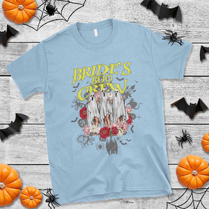 Halloween Bachelorette Party T Shirt Bride's Boo Crew Ghost Vintage Flower TS11 Light Blue Print Your Wear