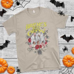 Halloween Bachelorette Party T Shirt Bride's Boo Crew Ghost Vintage Flower TS11 Sand Print Your Wear