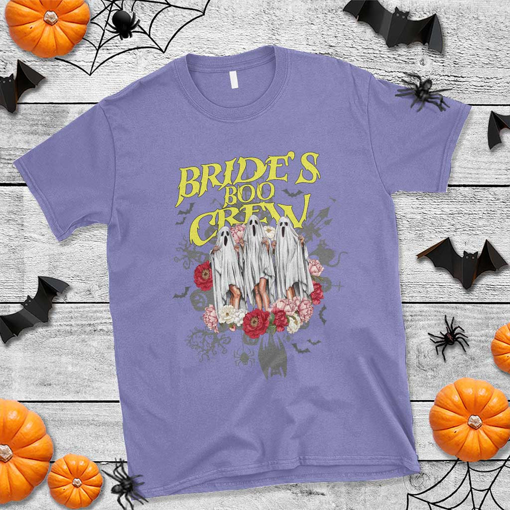 Halloween Bachelorette Party T Shirt Bride's Boo Crew Ghost Vintage Flower TS11 Violet Print Your Wear