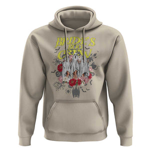 Halloween Bachelorette Party Hoodie Bride's Boo Crew Ghost Vintage Flower TS11 Sand Print Your Wear