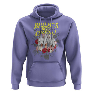 Halloween Bachelorette Party Hoodie Bride's Boo Crew Ghost Vintage Flower TS11 Violet Print Your Wear