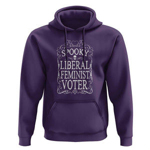 Kamala Halloween Hoodie Spooky Liberal Feminist Voter Witch Skull Election TS11 Purple Print Your Wear