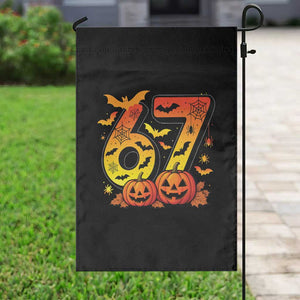 Funny 67 Halloween Garden Flag Spooky Six Seven Meme Gen Alpha Slang TS11 Print Your Wear