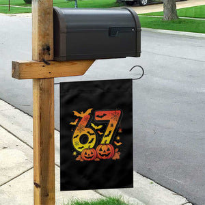 Funny 67 Halloween Garden Flag Spooky Six Seven Meme Gen Alpha Slang TS11 Print Your Wear