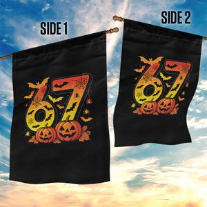 Funny 67 Halloween Garden Flag Spooky Six Seven Meme Gen Alpha Slang TS11 Print Your Wear