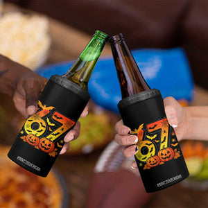 Funny 67 Halloween 4 in 1 Can Cooler Tumbler Spooky Six Seven Meme Gen Alpha Slang TS11 Print Your Wear