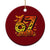 Funny 67 Halloween Ceramic Ornament Spooky Six Seven Meme Gen Alpha Slang TS11 1pc Red Print Your Wear