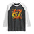 Funny 67 Halloween Raglan Shirt Spooky Six Seven Meme Gen Alpha Slang TS11 Black White Print Your Wear