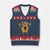 Funny F Caw F Chicken V-Neck Knit Sweater Vest Rooster Meme Humor - Print Your Wear