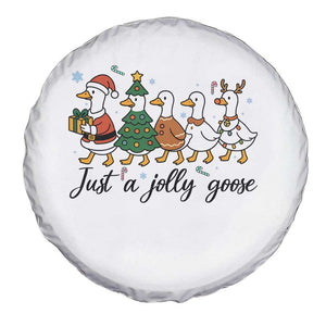 Funny Christmas Silly Goose Spare Tire Cover Just A Jolly Goose Xmas Poultry Animal Humor TS11 Print Your Wear