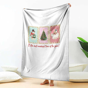 It's The Most Wonderful Time Of The Year Throw Blanket Coquette Christmas TS11 Print Your Wear