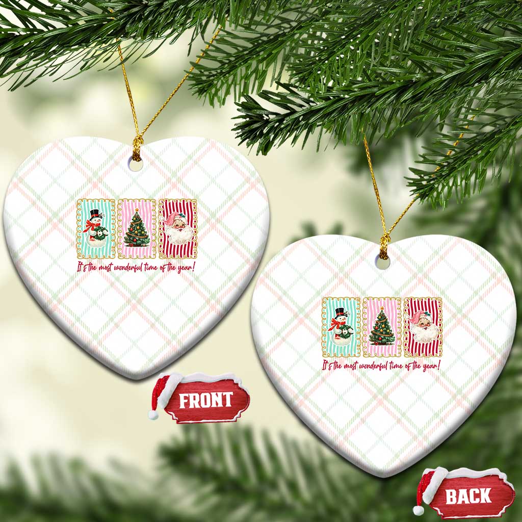 It's The Most Wonderful Time Of The Year Ceramic Ornament Coquette Christmas TS11 Print Your Wear