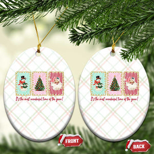 It's The Most Wonderful Time Of The Year Ceramic Ornament Coquette Christmas TS11 Print Your Wear