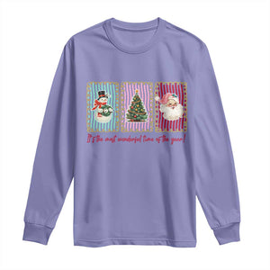 It's The Most Wonderful Time Of The Year Long Sleeve Shirt Coquette Christmas TS11 Violet Print Your Wear