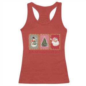 It's The Most Wonderful Time Of The Year Racerback Tank Top Coquette Christmas TS11 Red Print Your Wear