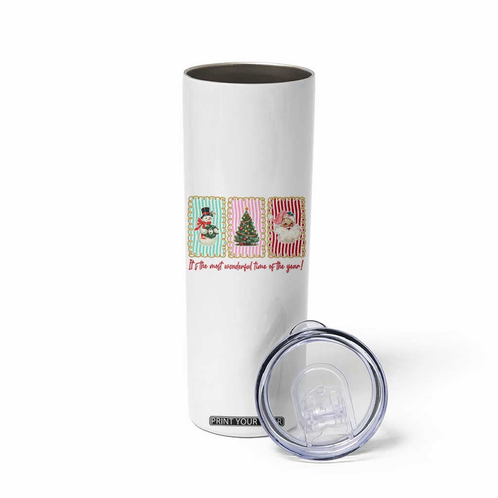 It's The Most Wonderful Time Of The Year Skinny Tumbler Coquette Christmas TS11 Print Your Wear