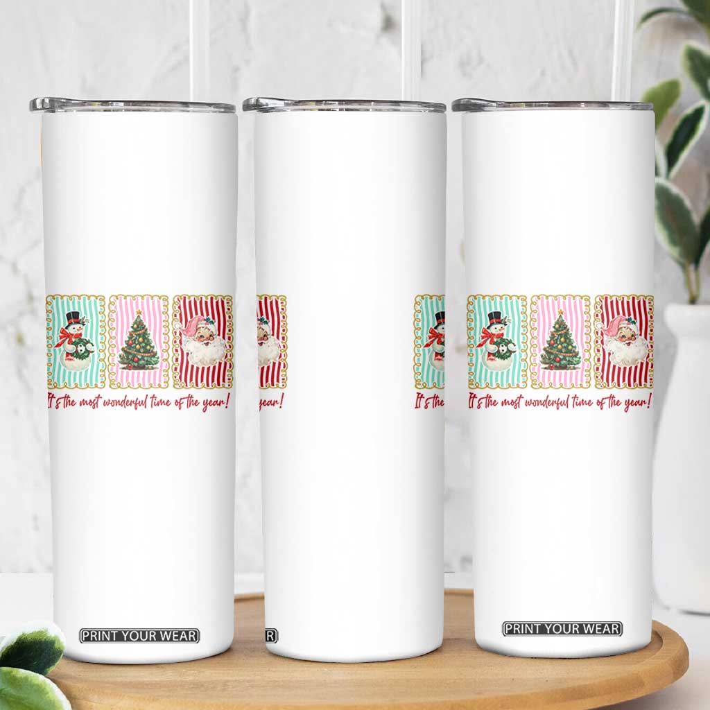 It's The Most Wonderful Time Of The Year Skinny Tumbler Coquette Christmas TS11 Print Your Wear
