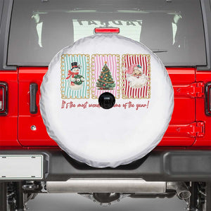 It's The Most Wonderful Time Of The Year Spare Tire Cover Coquette Christmas TS11 White Print Your Wear