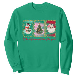 It's The Most Wonderful Time Of The Year Sweatshirt Coquette Christmas TS11 Irish Green Print Your Wear
