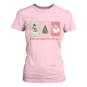 It's The Most Wonderful Time Of The Year T Shirt For Women Coquette Christmas TS11 Light Pink Print Your Wear